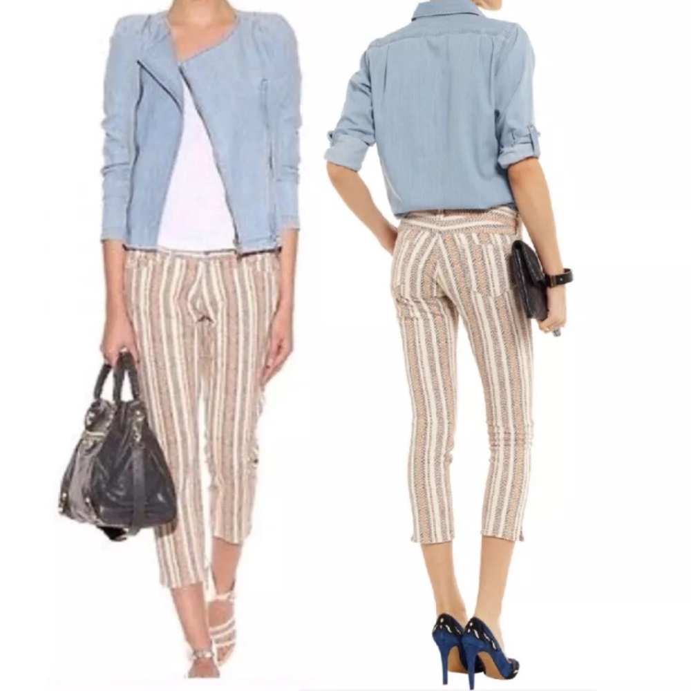 Isabel Marant Etoile Cooper Cropped Skinny Pants Size FR 42 US 10-12 | F1936